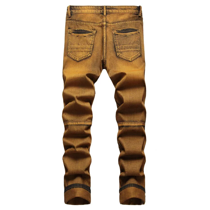 Spring Fall New Men's Pants 2022 Ripped Holes Cool Fashion Jeans Campus Trend High Quality Fashion Jeans Birthday Party Pantalon