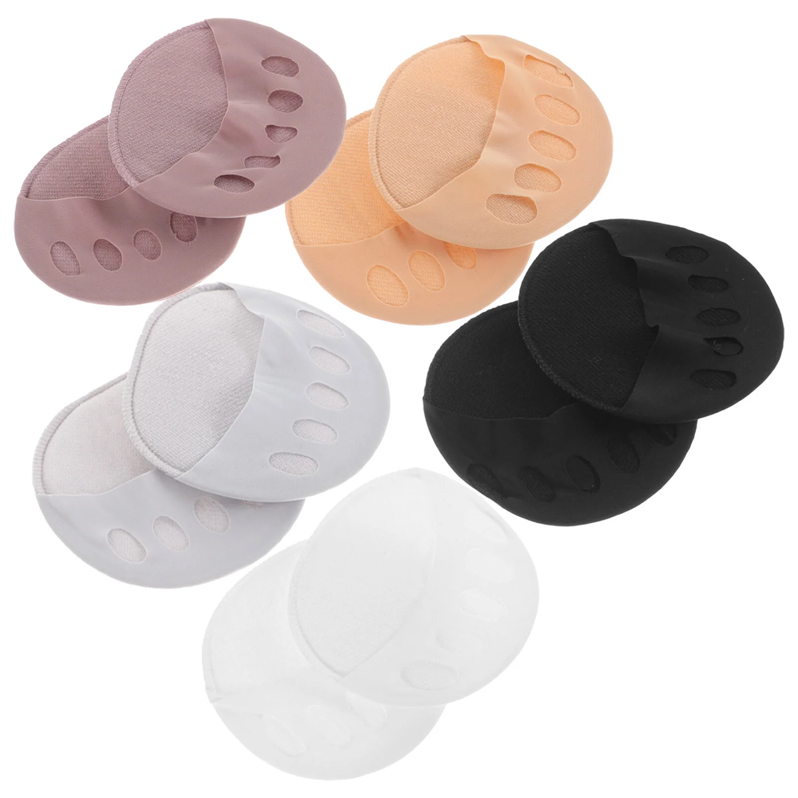 High Heel Heels Toe Socks Non-slip Half Summer Women Girl Invisible Forefoot Palm Low Show