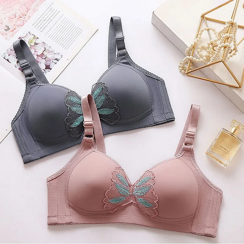 

Sexy Lace Bras for Women Push Up Without Underwire Underwear Plus Size B C Cup Lingerie Feminina Soft Bra Breathing Bra