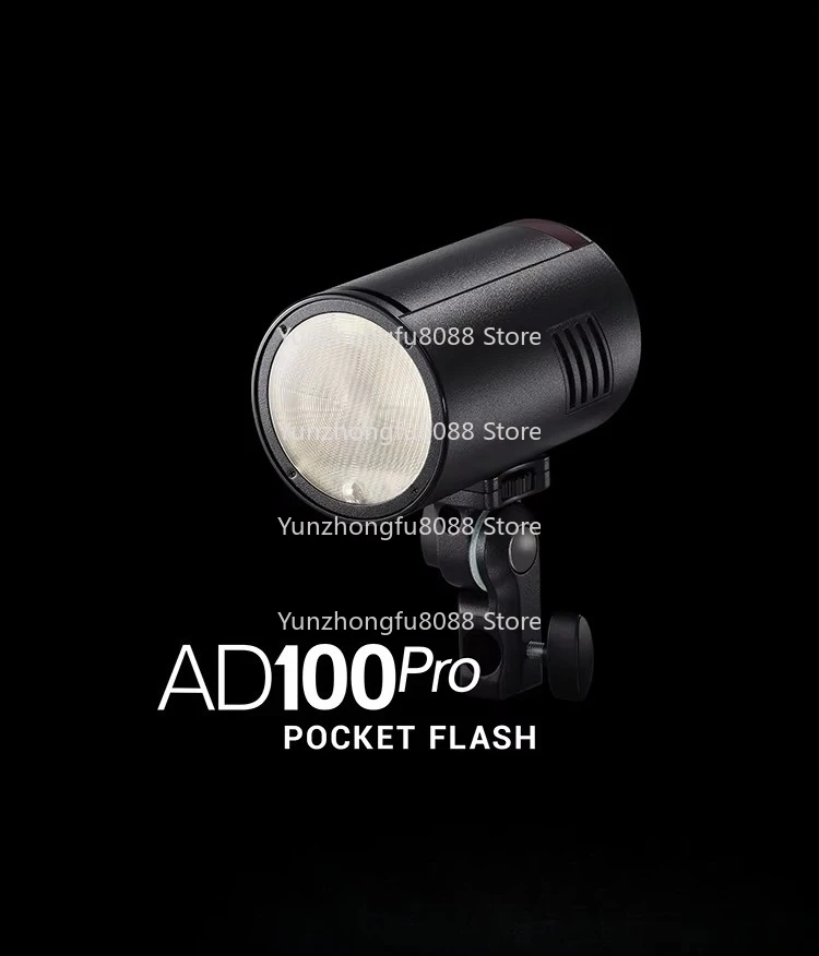 Фото Godox AD100pro 100 Вт 2,4G TTL вспышка для фотосъемки 1/8000 Карманная вспышка из высокоскоростной стали с литиевой батареей емкостью 2600 мАч №5