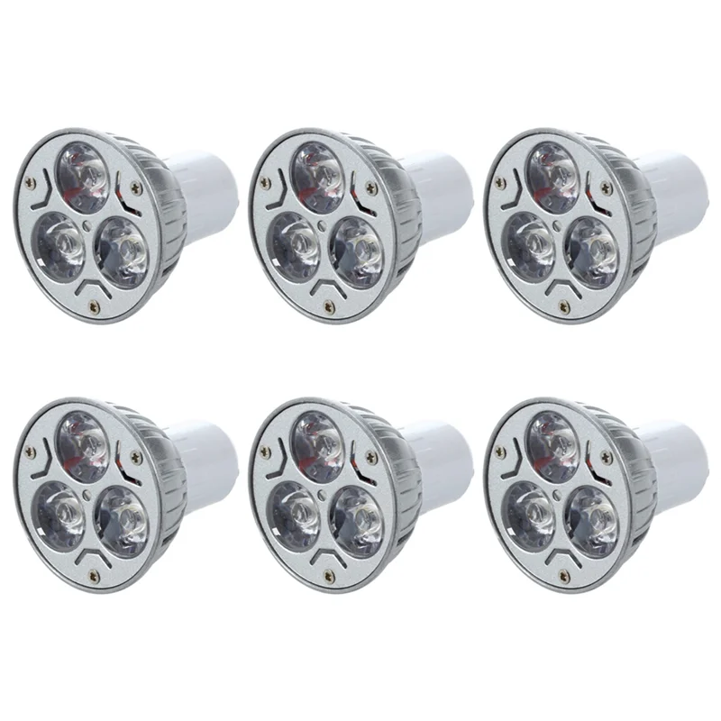 

6X GU10 Lamp Light Bulb Has 3 Led Warm White 3W 5W 12V