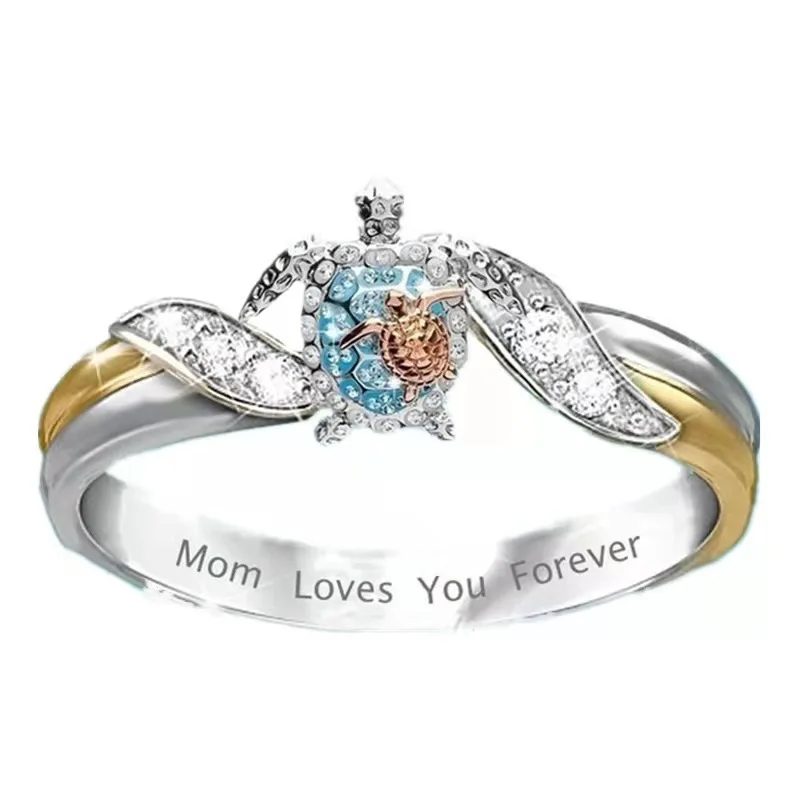 

Lovely Zircon Turtle Rings For Women Vintage Fashion Jewelry