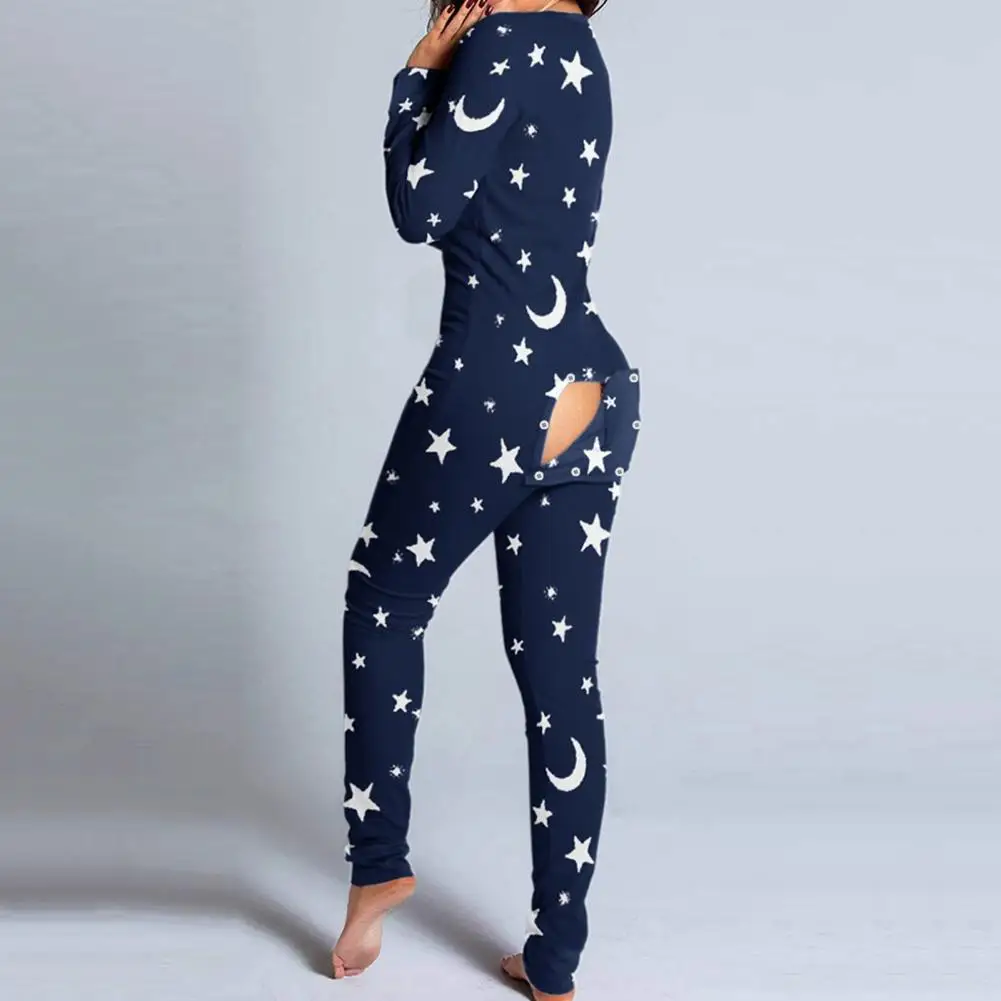 

Женский комбинезон на пуговицах, теплый комбинезон с длинным рукавом и глубоким V-образным вырезом, с принтом, на пуговицах