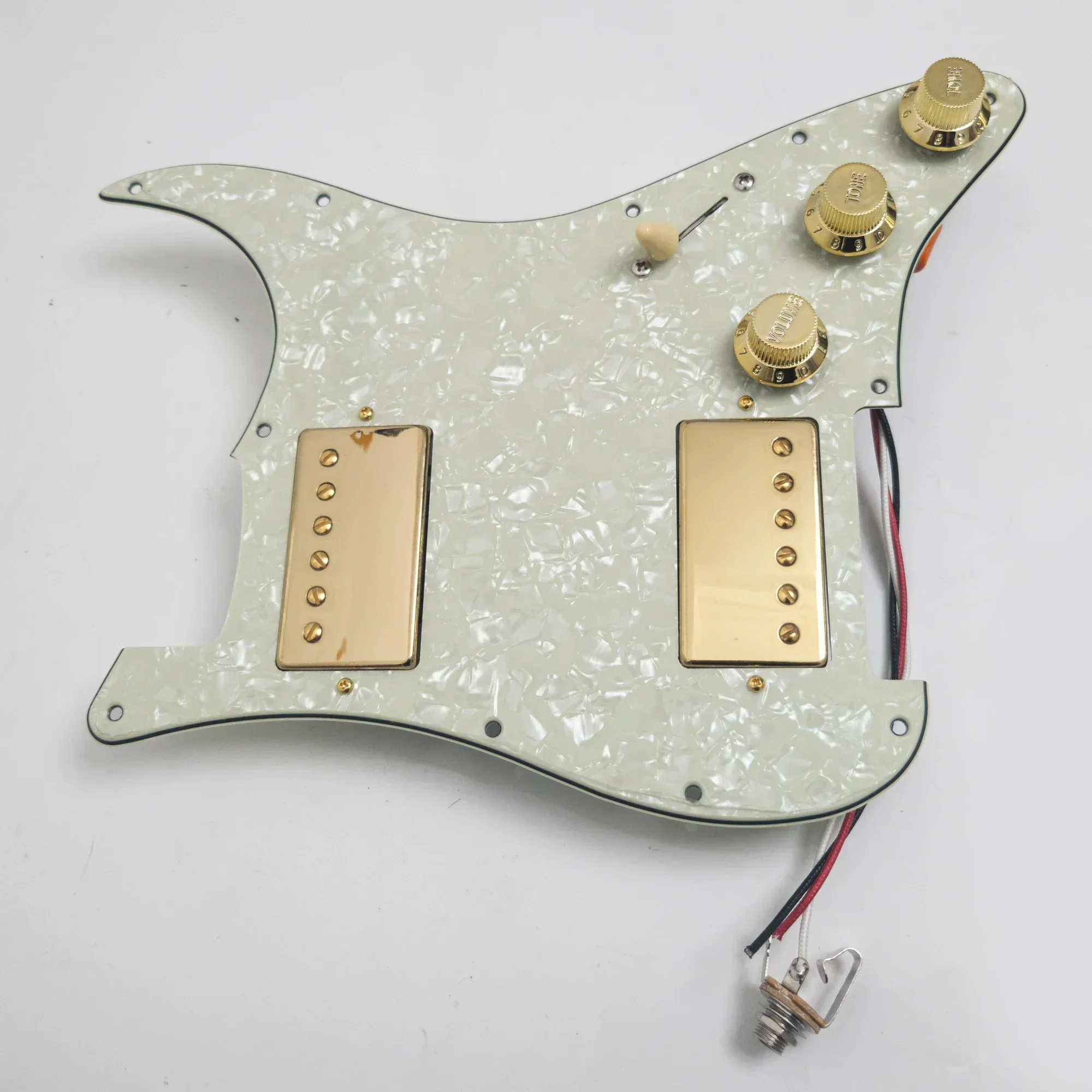 HH гитарная предварительно подключенная накладка с звукоснимателями Alnico 5 Humbucker