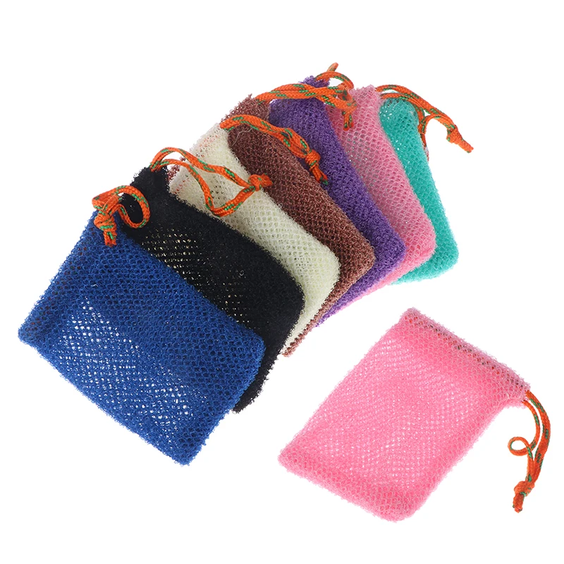 

Thicken Nylon Soap Saver Bag Pouch Bar Plentiful Bubble Foam Soap Bags Exfoliating Soap Mesh Bags For Shower Soaps Holder Pocket