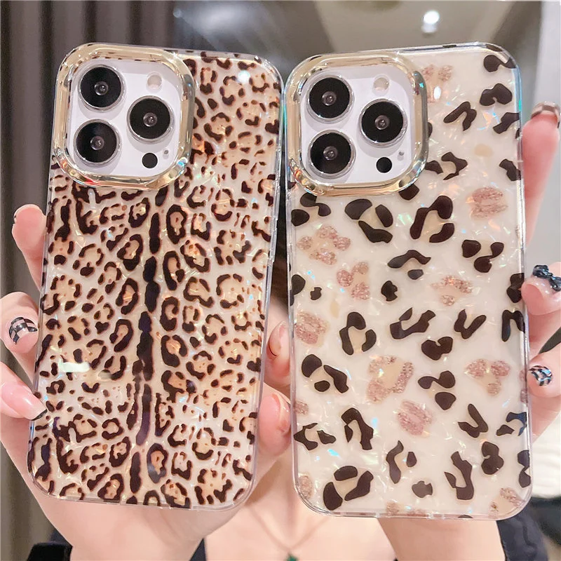Чехол Leopard rainbow для iPhone совместим с моделями 13 Pro max 12 11 XS XR x 7 8 plus |