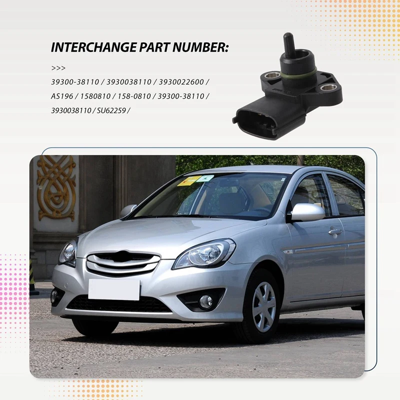 39300-22600 Для HYUNDAI KIA Датчик давления в коллекторе (MAP) 39300-38110