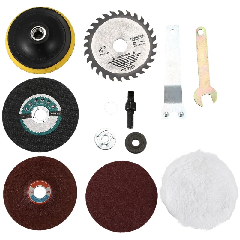 

8 Pcs/Set Kit Metal Conversion Shank Woodworking Accessories For Function Tools Electric Drill Change To Angle Grinder Cutter