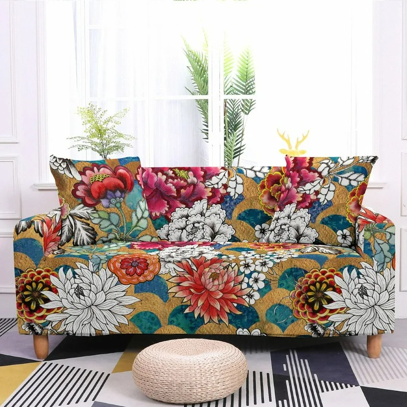 Чехол для дивана с 3D Цифровым принтом накидки на угловую кушетку кресла
