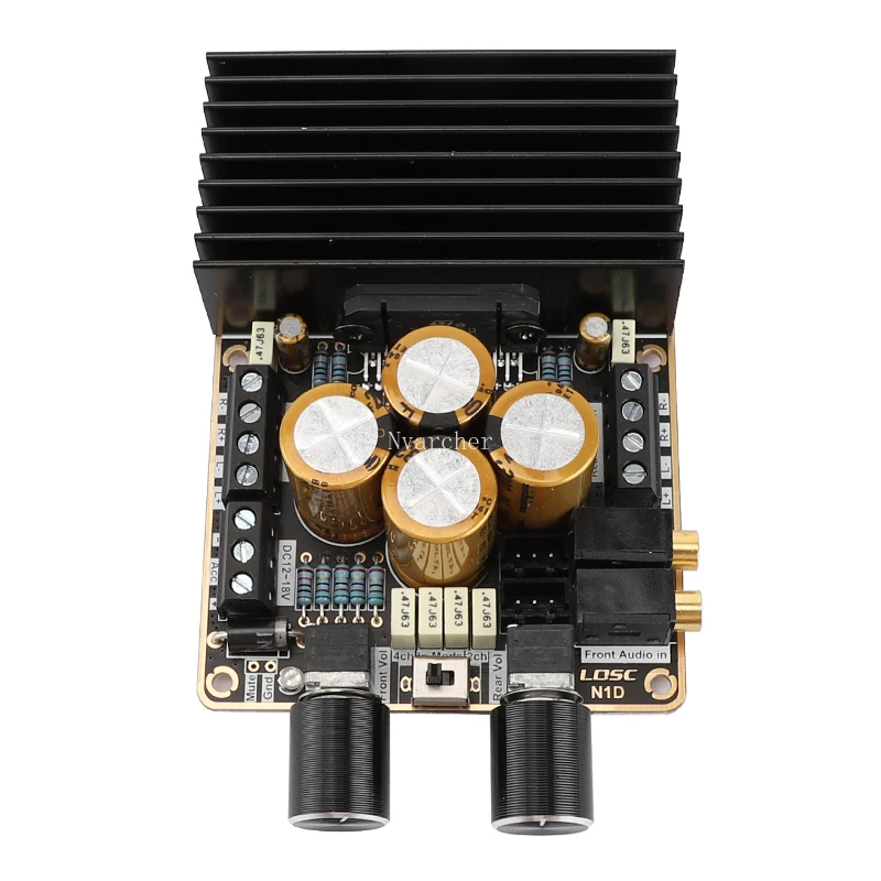 Placa de Amplificador Potência do Carro Nvarcher Estéreo Potência Acc Automotivo Classe ab Amplificador Módulo Áudio Tda7850 4*80w
