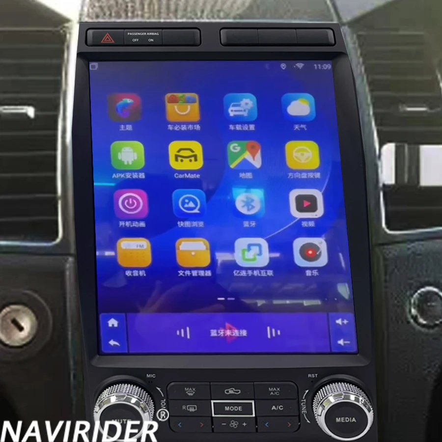 Фото 12,1-дюймовый Android 14 для Ford Taurus 2010-2019 Tesla Экран Мультимедиа Стерео Авто Авто Радио GPS Видеоплеер Carplay Головное устройство №1