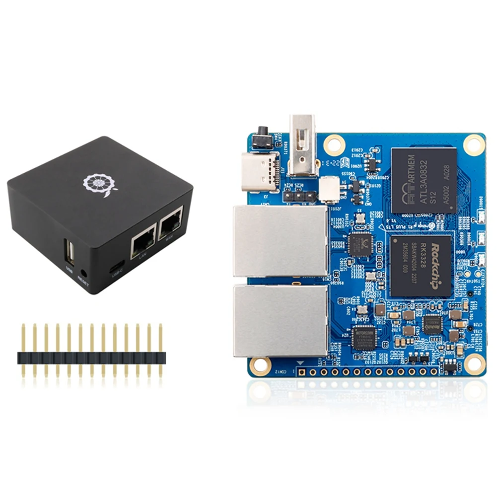 

For Orange Pi R1 Plus LTS 1GB RAM Rockchip RK3328 Development Board with Aluminum Case Gigabit Ethernet Support Android