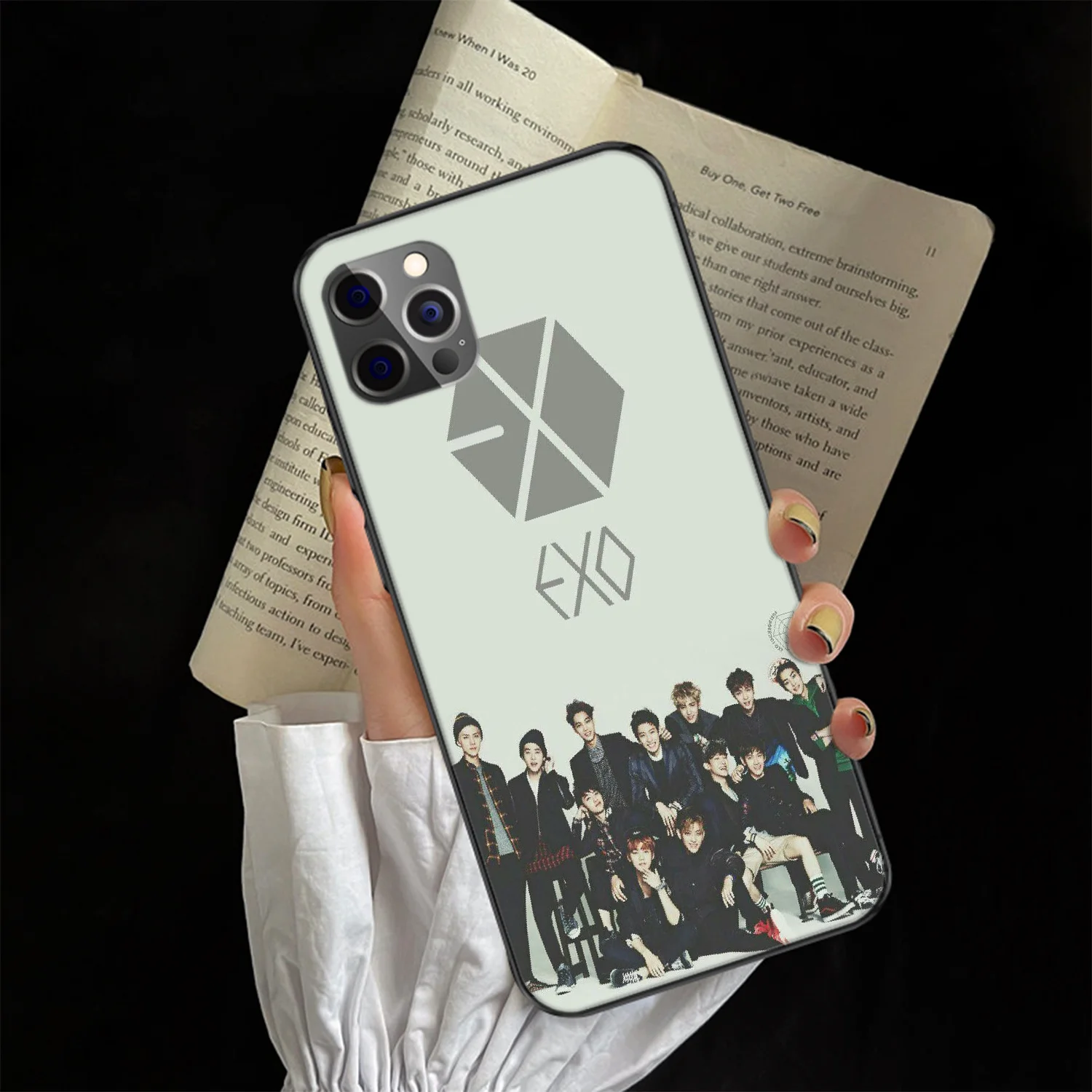 Чехол для телефона EXO Korea Kpop Girls Samsung Galaxy Note S 8 9 10 20 Plus E Lite Uitra Черный