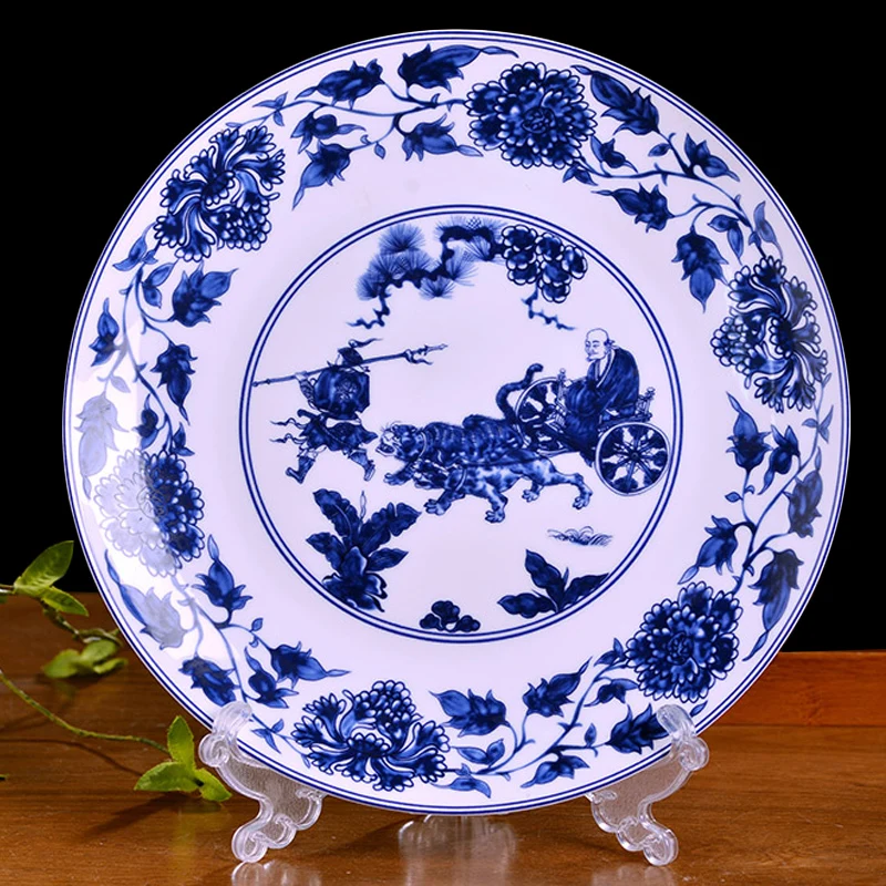 

5/6/7 Inch Jingdezhen Dinner Plate Blue and White Porcelain Bone china Round Plates Chinese Tableware Fruit Dish Dessert Tray