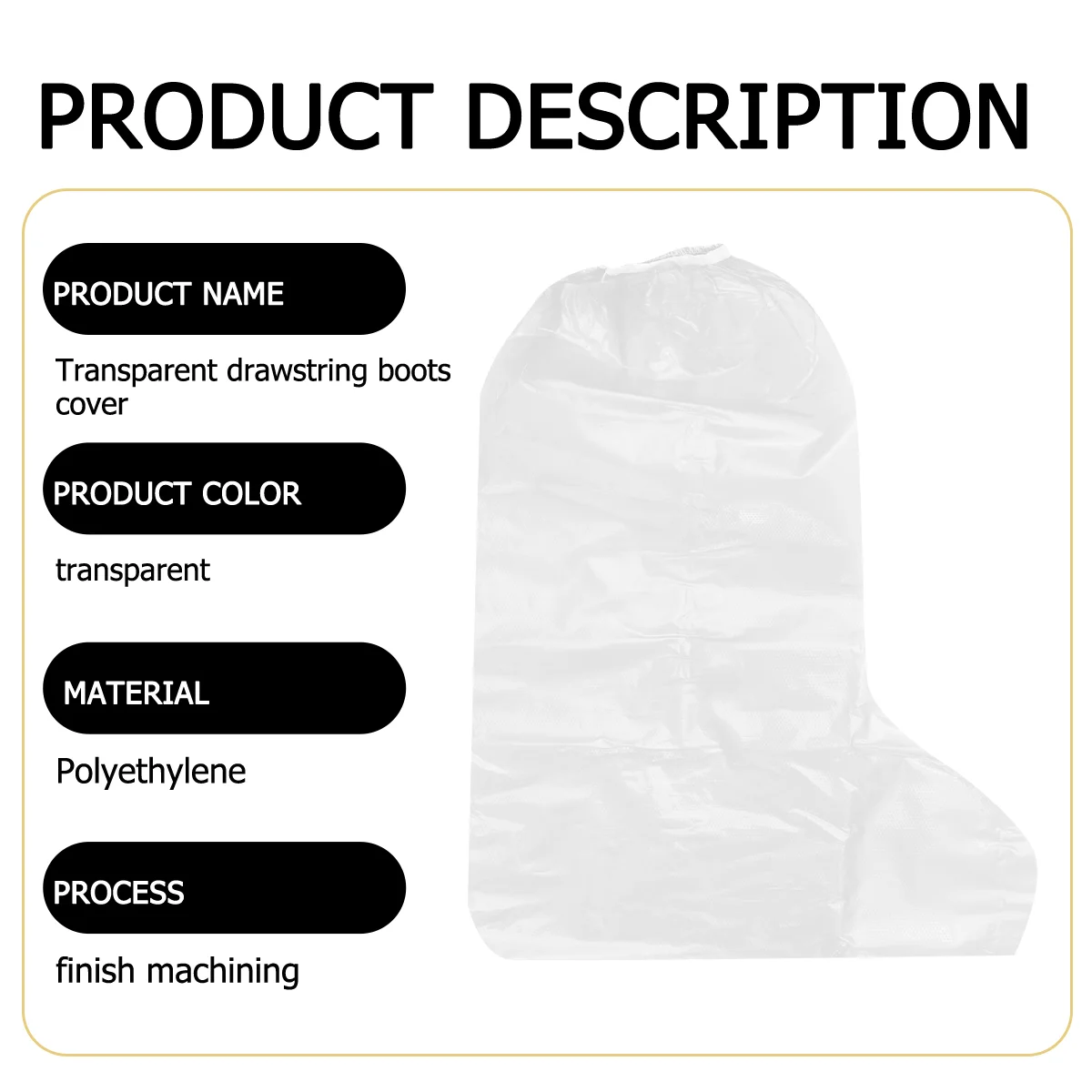 10 шт. водонепроницаемая обувь для ботинок с высоким берцем одноразовый защитный