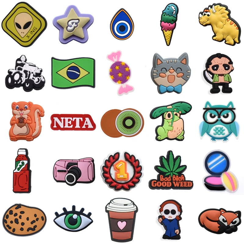 

Decorations for Crocs Men Packs Para Pins Women Charm Wholesale Bulk Gifts Shoe Charms Set Jeans Shoes Accessories Girl Boy Kids