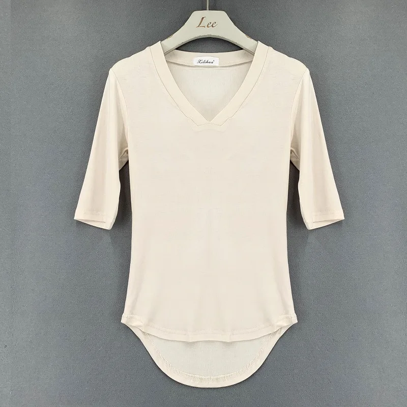 

Женская одежда, футболка, женские футболки с графическим рисунком, футболка из микрофибры и спандекса, короткая однотонная ткань из сукна