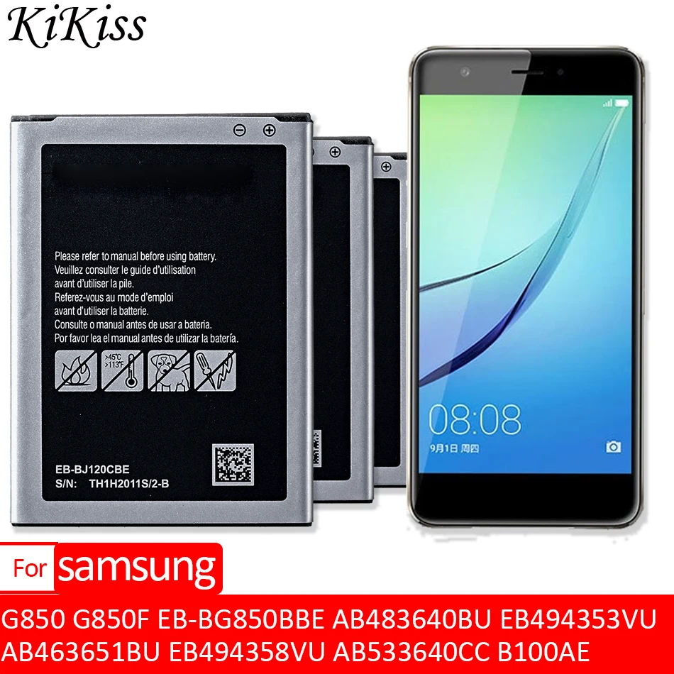 

Аккумулятор для мобильного телефона Samsung Galaxy Alpha G850 G850F EB-BG850BBE AB483640BU EB494353VU AB463651BU EB494358VU AB533640CC B100AE