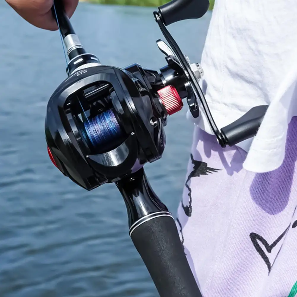 

Baitcasting Fishing Reel 18+1 Shielded Ball Bearings 8.1:1 Gear Ratio Magnetic Brake System Low-profile Reel Sea Fishing Wheel