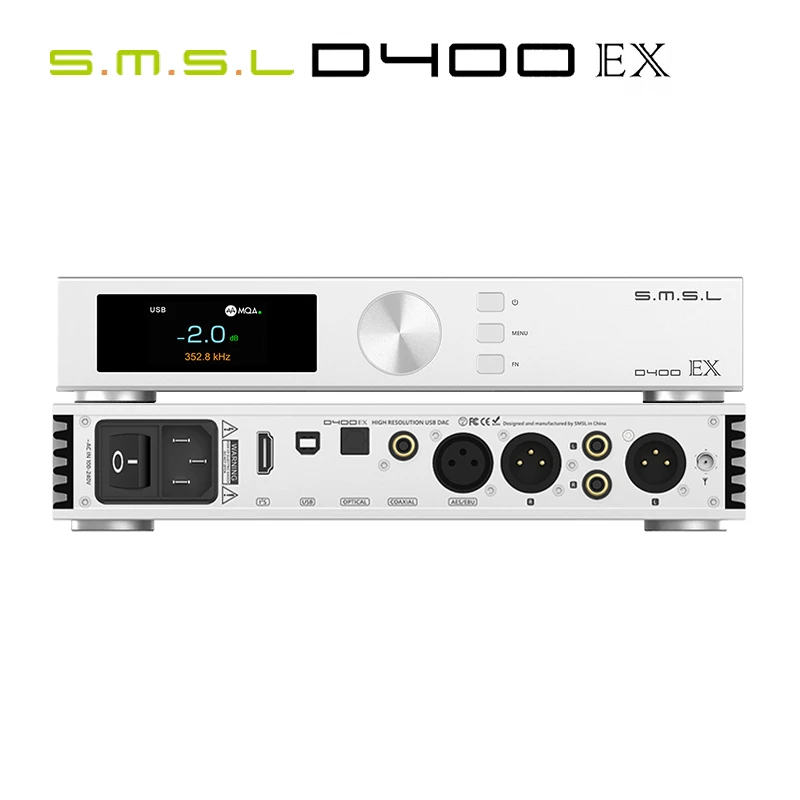 SMSL D400EX MQA &amp MQA-CD DAC 1 шт. AK4191 + 2 декодер AK4499EX DSD512 XMOS XU316 HiFi |
