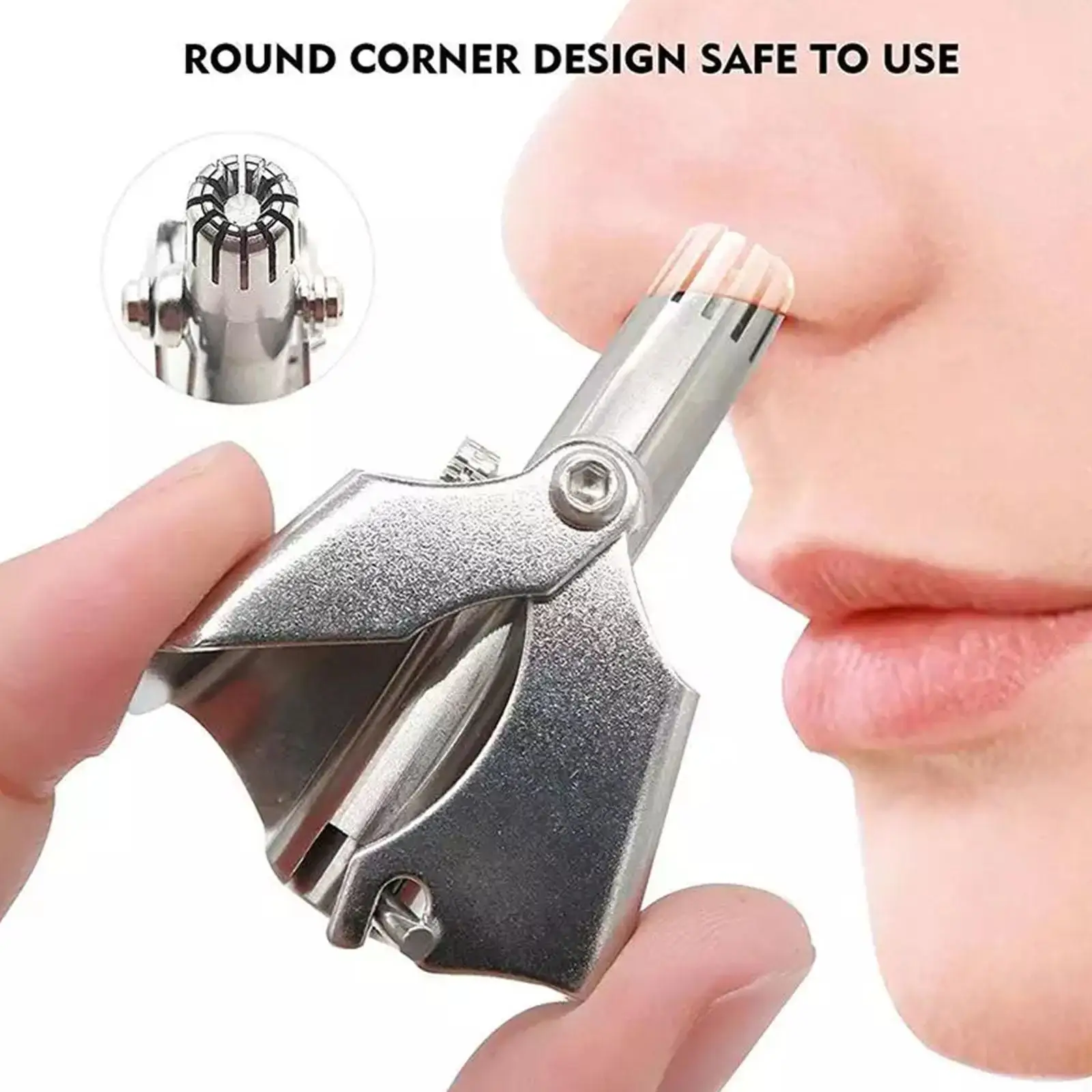 Nose Hair Trimmer Clipper 2023 Manul Nose and Ear Hair Trimmer Stainless Steel Epilator Painless Professional Waterproof