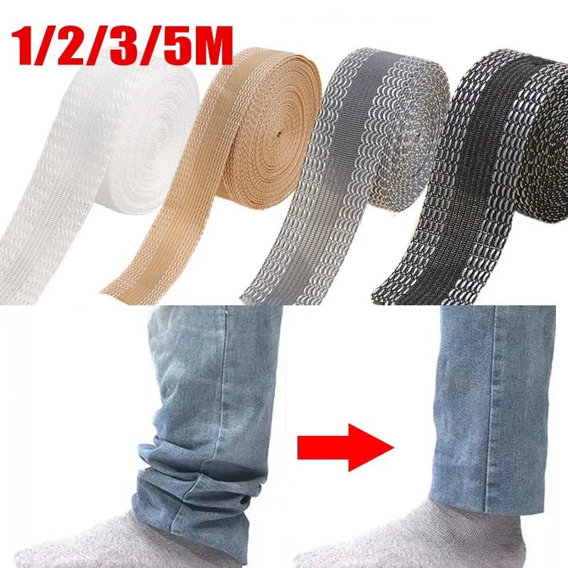 

Self-Adhesive Tape for Trousers Legs Edge Shortening Sewing Tools Tape Paste Hemming Iron on Pants Jeans Clothes Length Shorten