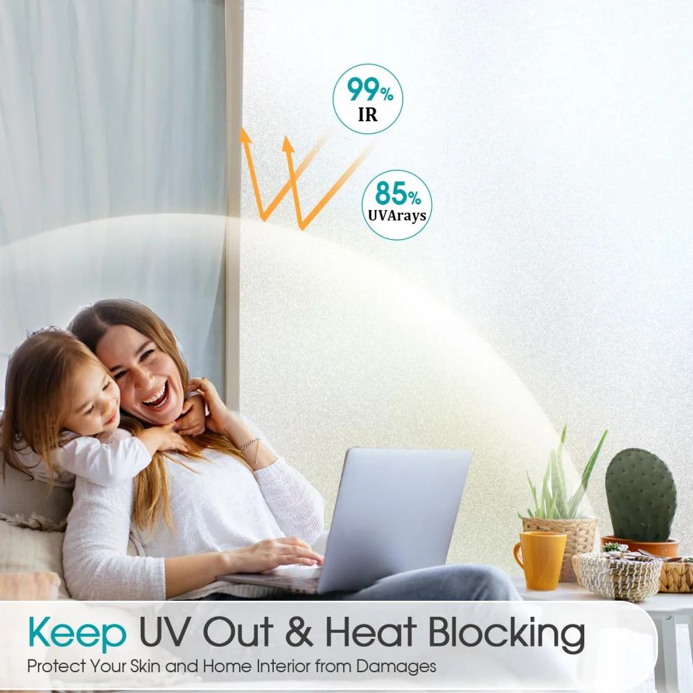 FANCY FIX Полупрозрачная пленка для конфиденциальности из матового стекла.