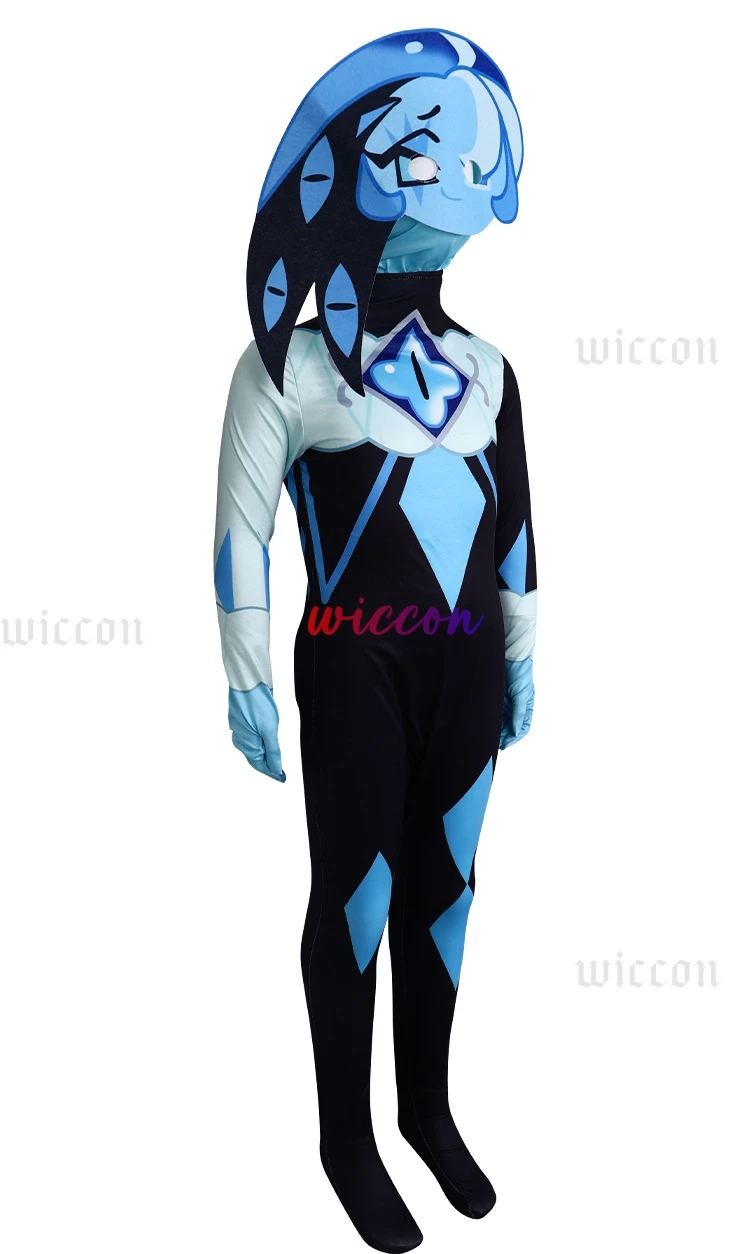 Маска-капюшон из искусственной кожи для косплея Cookie Run: Kingdom Shadow Milk