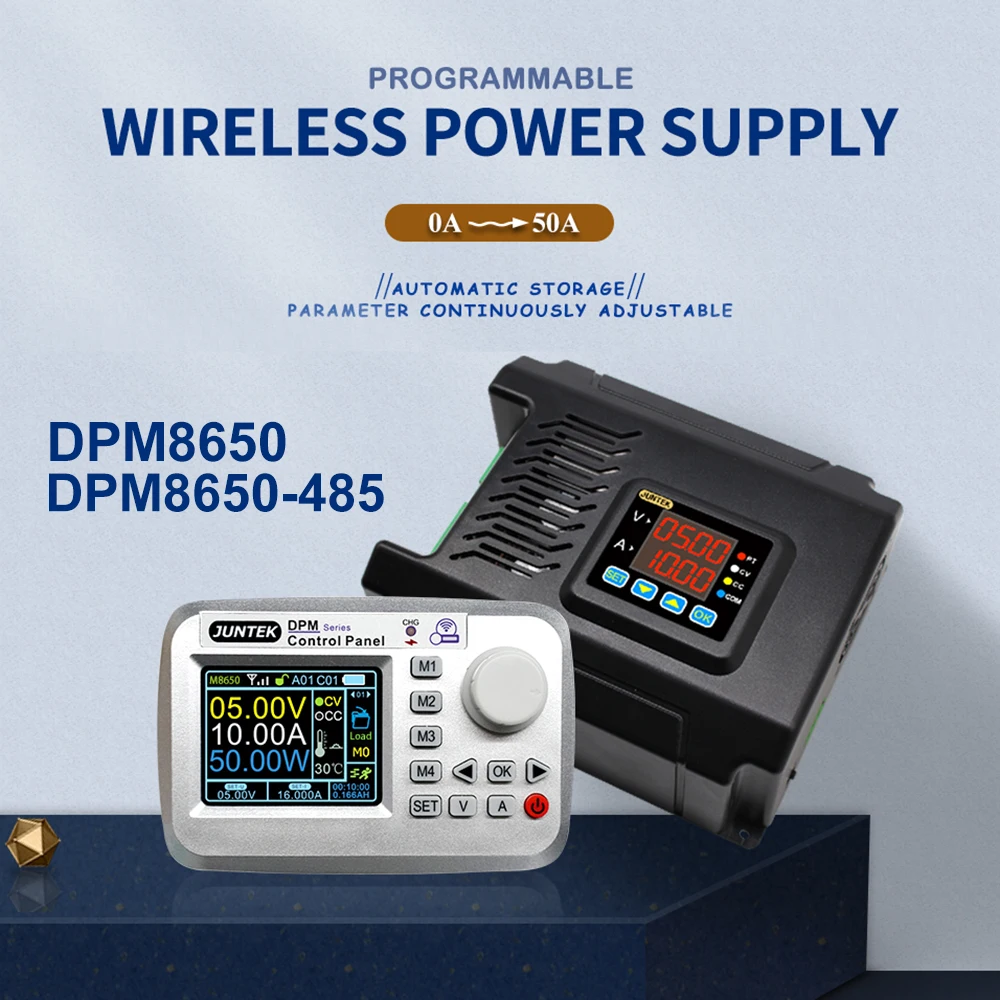 

JUNTEK DPM8650-RF 60V50A Remote Control Programmable DC DC Digital Adjustable Step Down Voltage Power Supply Buck Converter