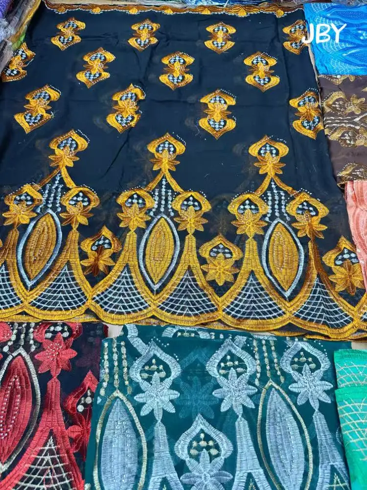 Новый хлопковый шарф-хиджаб в африканском стиле с бриллиантами для