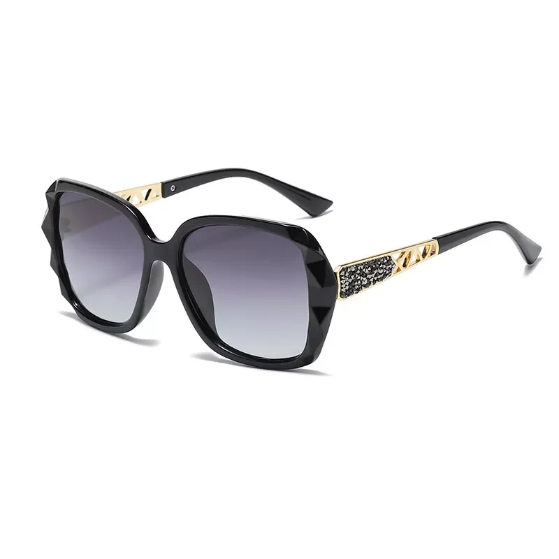 

New in new 2022 big box polarized sunglasses han edition tide female uv web celebrity sunglasses driving round glasses female y2
