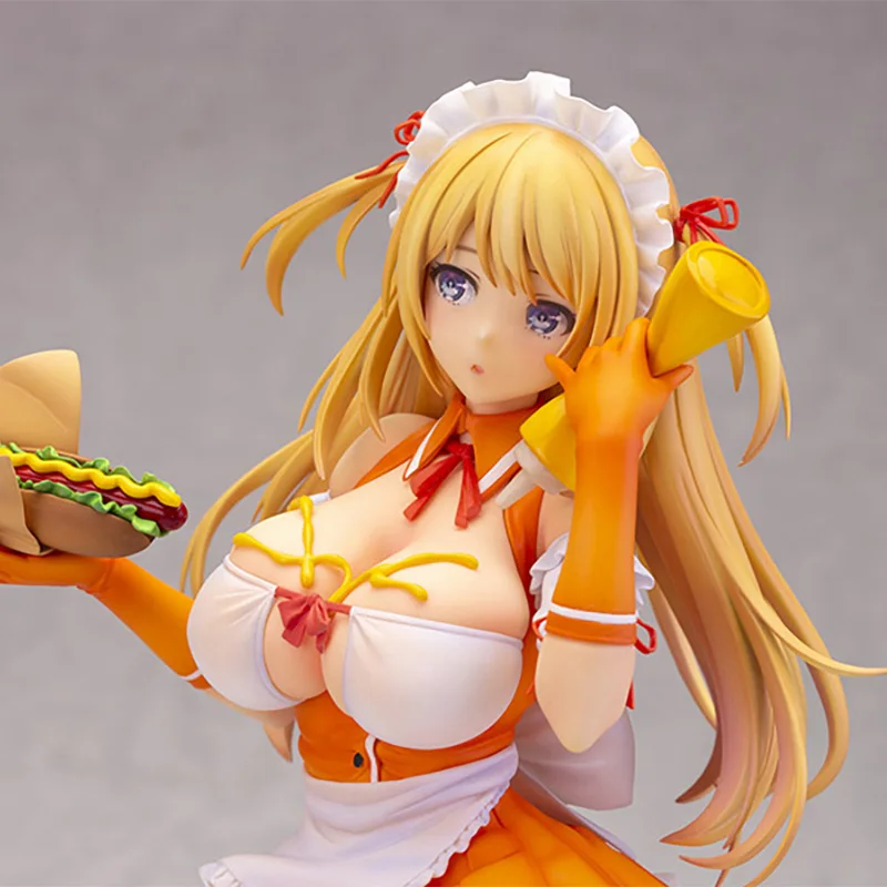 

Hananoi Anana Figure Two-dimensional Beautiful Girl Model Original Painting Hot Dog Anime Maid Standing Pose toys Surprise Doll
