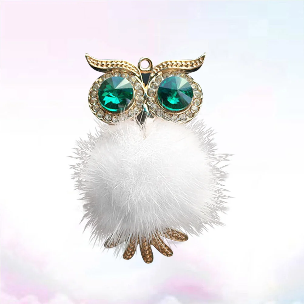 

Rhinestone Owl with Pompon Car Perfume Clip Decorative Aromatherapy Essential Oil Diffuser Vent Clip for Auto Flavoring for cars