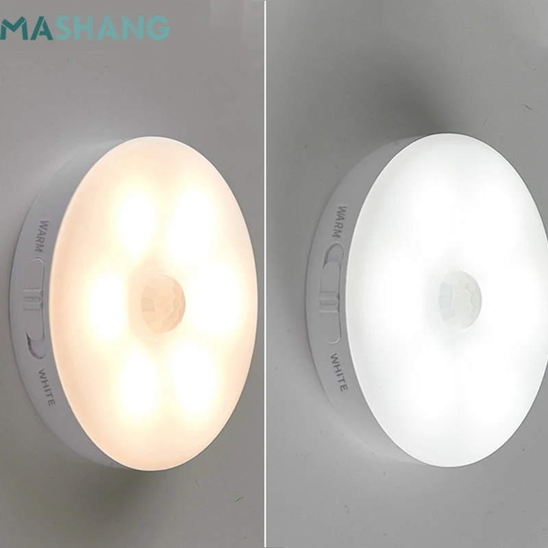 

Motion Sensor Wireless Led Night Lights USB Rechargeable Night Lamp for Kids Baby Bed Room Bedside Corridor Stairs Nightlights