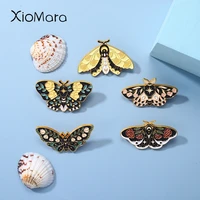 cute butterfly enamel pins exquisite insects moths flower brooches backpack badge accessories gift for women men free shipping