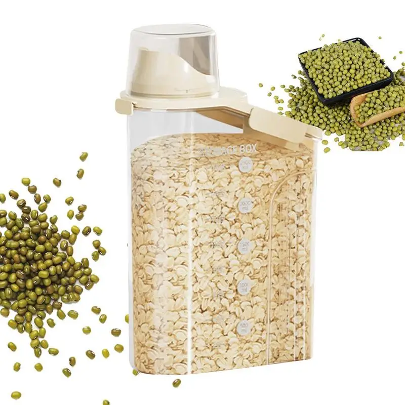 

Kitchen Food Container Sealed Crisper Grains Tank Storage Kitchen Sorting Rice Storage Box Container Bottles And Jars