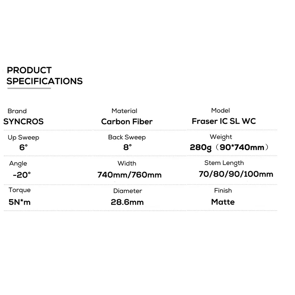 2022 SYNCROS FRASER IC SL WC Хамелеон для рамы Sparks -20 ° Полностью углеродное волокно