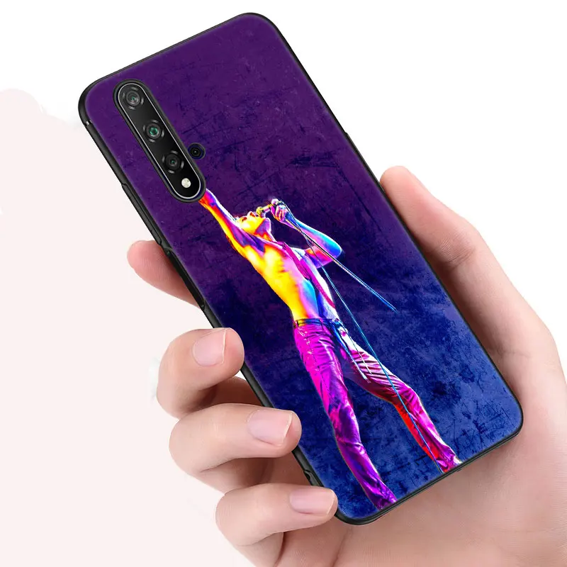 Чехол для телефона Queen Freddie Mercury черная Обложка Huawei Honor X7 X8 X9 5G 30i 20S 20E 10i 7S 8A 8S 8C 8X 9A 9C 9X
