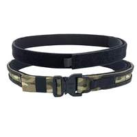 new 1 5 inch black dring fighter belt tactical molle belt multicam cs outdoor military hunting combat belt with inner belt