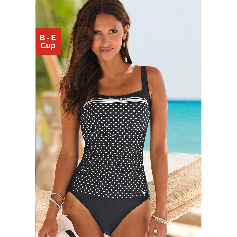 

SEASHY 2022 New Dotted Swimwear One Piece Swimsuit Women Swimsuit Sport Bodysuit Beach Swimming Bathing Suit Backless Monokini