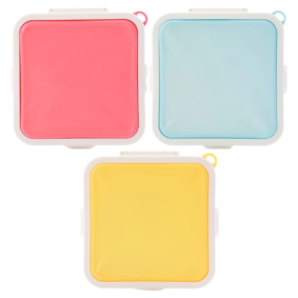 

3 Pcs Sub Sandwich Container Portable Breakfast Sandwiches Heatable Sealing Case Pp Reusable Containers Outdoor Student