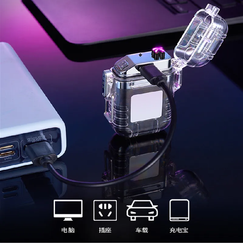 Многофункциональная Usb-зажигалка портативная водонепроницаемая ветрозащитная