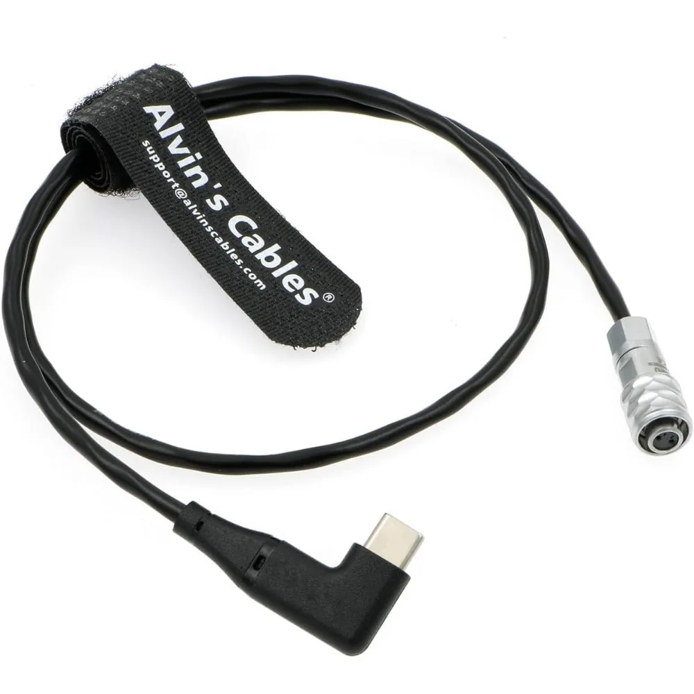 Фото Кабели Alvin's USB-C Type-C PD под прямым углом и Weipu SF61B/S2 2-контактный гнездовой кабель питания для BMPCC 4K 6K Blackmagic Pocket Cinema №1