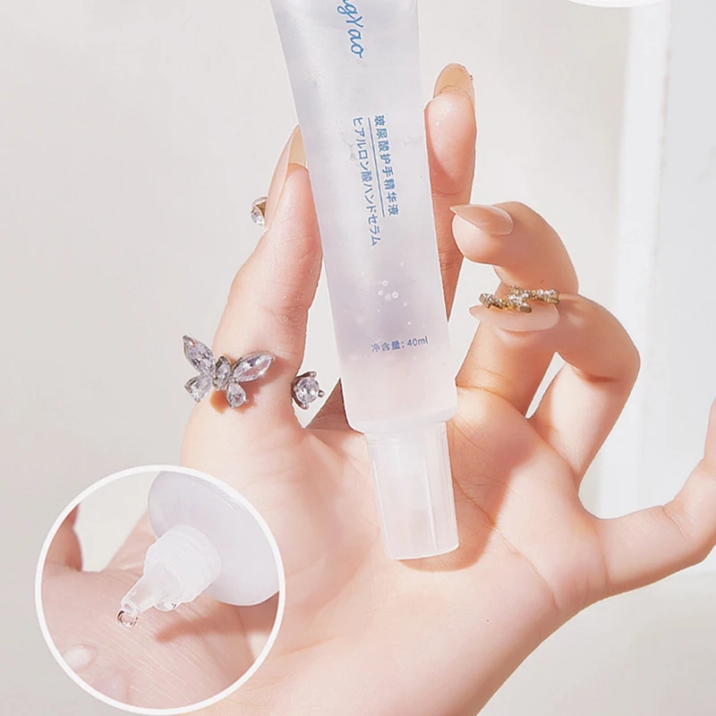

40ml Hyaluronic Acid Hand Serum Moisturizing Replenishing Anti-dry Hand Cream Anti-Dryness Cream Feet Skin Mask Hand Skin Care