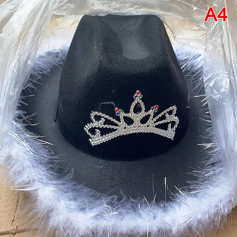 Женская розовая шляпа-Тиара в западном стиле |