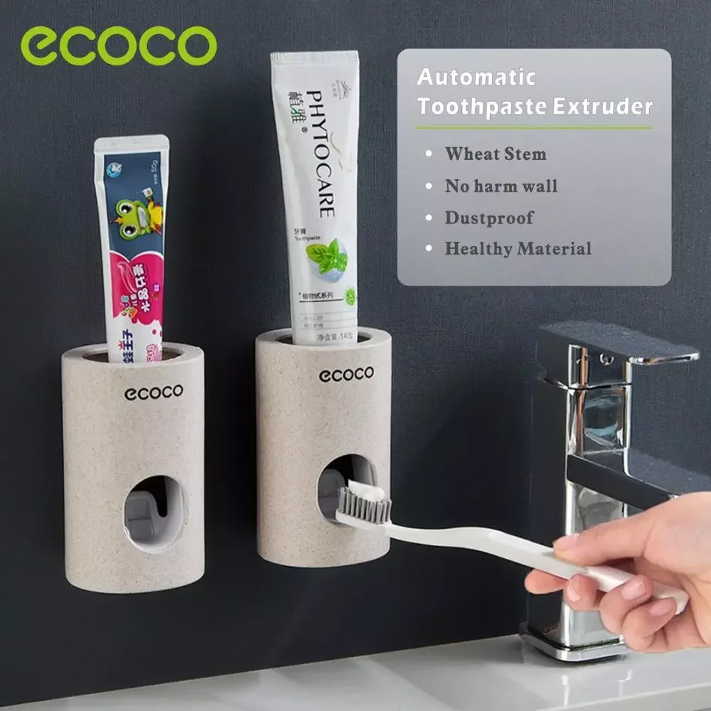 New in Automatic Toothpaste Dispenser Non-toxic Wall hanger Mount Dust-Proof Toothpaste Squeezer Wall Mount Bathroom Accessories