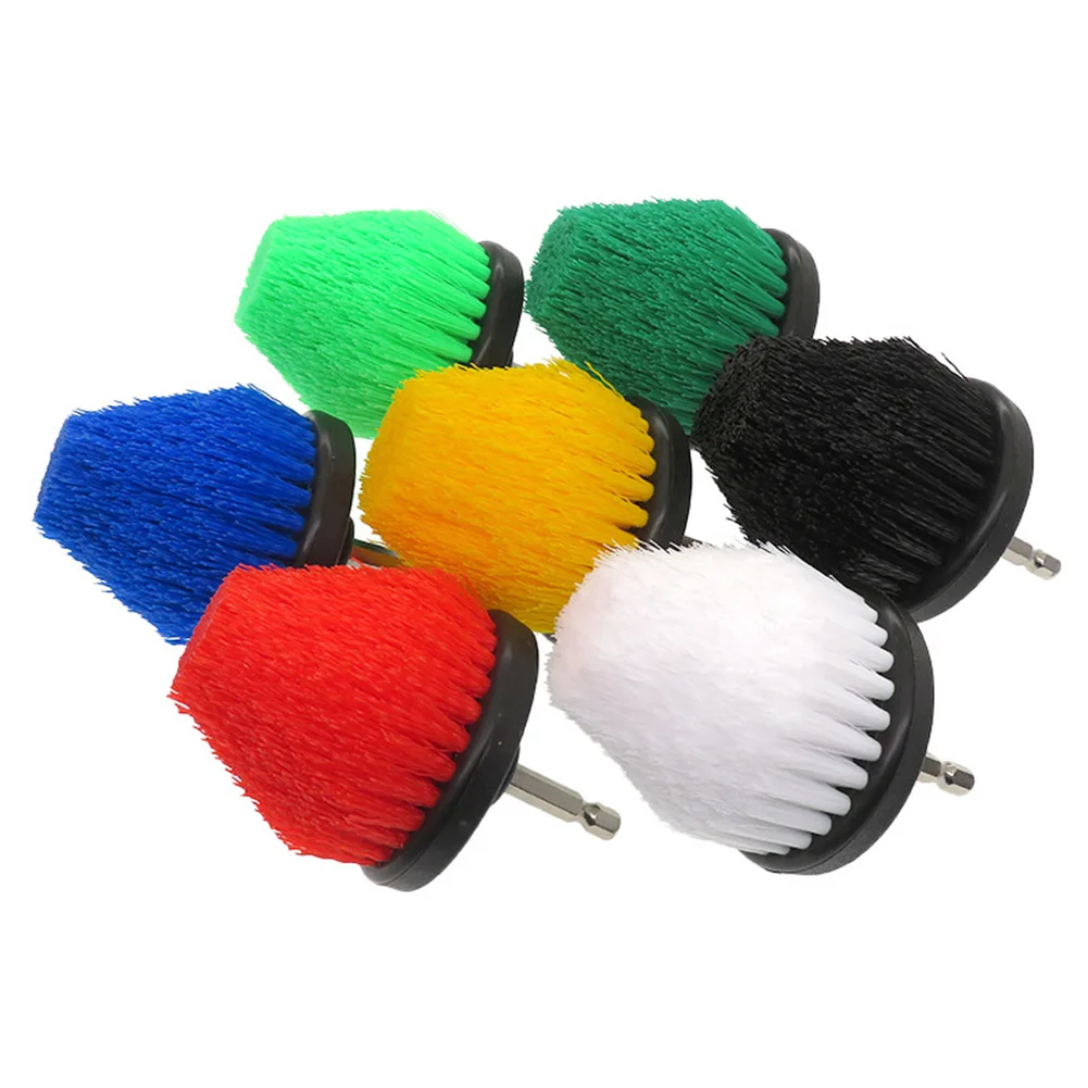 

2.5 Inch Electric Scrubber Brush Drill Extension Rod All Purpose Cleaner Car Detailing Brush 6 Color Tool Rim Brush Set Car Clea