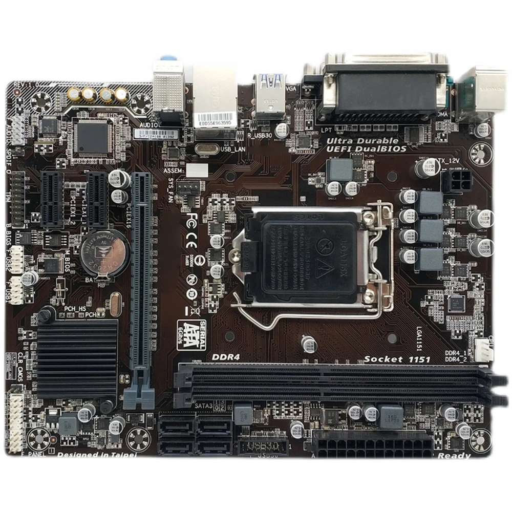 

Для Gigabyte GA-H110M-DS2 Socket LGA 1151 DDR4 Micro-ATX материнская плата VGA б/у