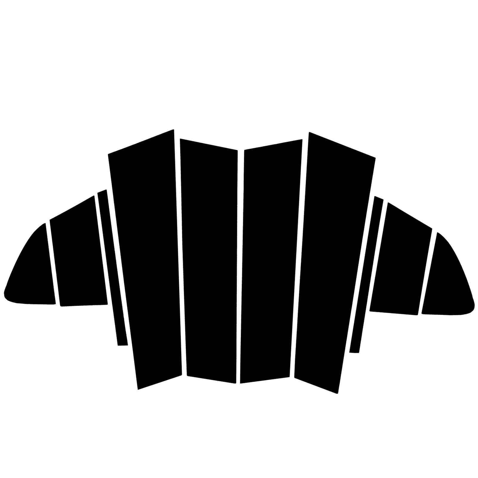 

10 шт., накладки на стойки автомобильного окна для Mazda 6 Atenza 2014-2018