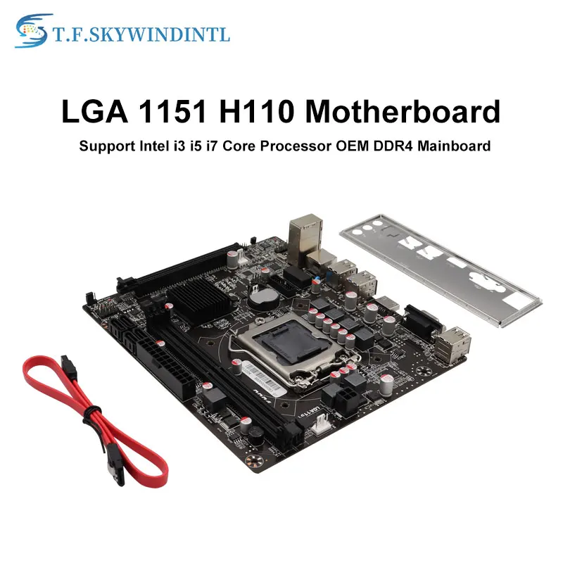 Материнская Плата ЦП LGA 1151 H110 M DDR4 32 Гб двухканальная материнская плата поддержка